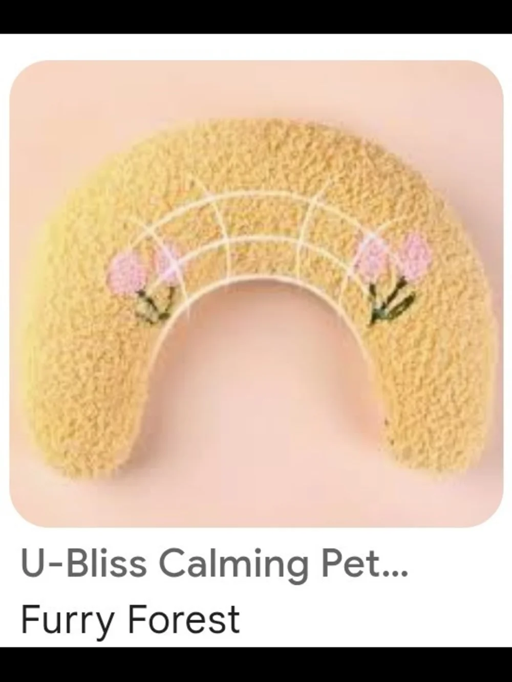 Plush Yellow Banana Cat/Dog Pillow - Soft Pet Neck & Cuddle Toy